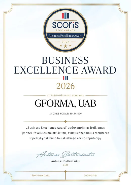 Business Excellence Award 2026